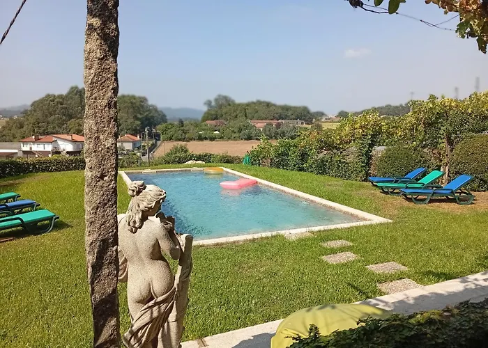 別荘 Casa Com Piscina Privada De 10m E Jardim, Ate 8 Pessoas, Perto Do Porto Landim